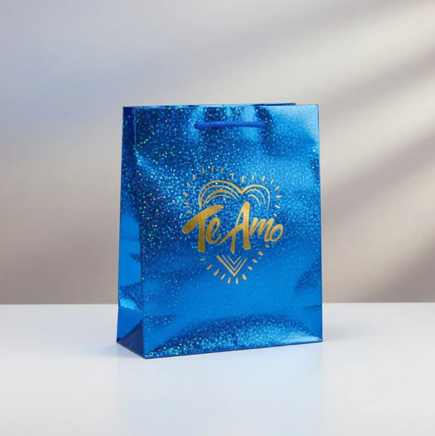 Bolsa de regalo holográfica Te Amo colores  4