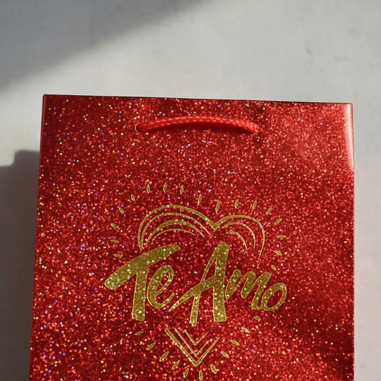 Bolsa de regalo holográfica Te Amo colores  5