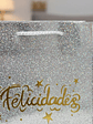 Bolsa de regalo metalizada Felicidades colores surtidos - Miniatura 8