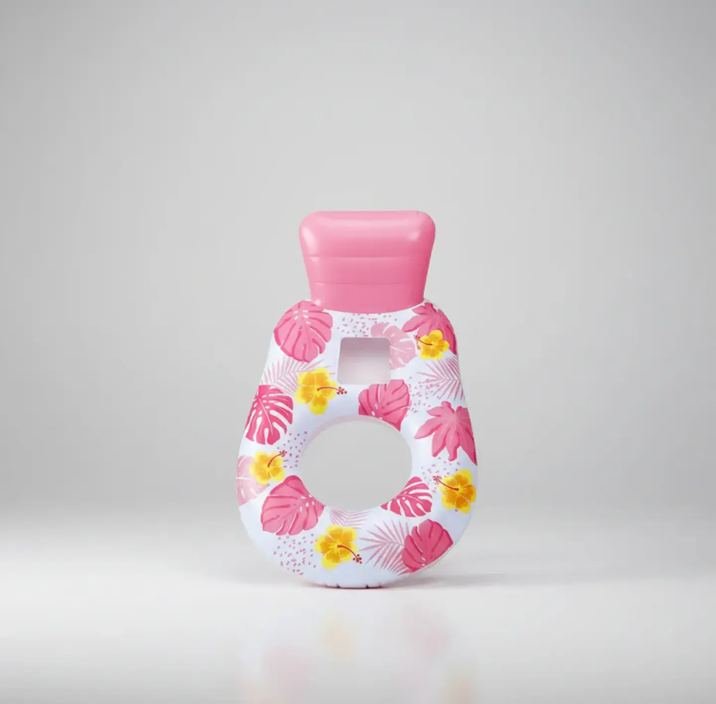 Sillón Flotador Inflable Floral con Respaldo para Piscina 2