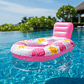 Sillón Flotador Inflable Floral con Respaldo para Piscina - Miniatura 1