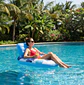Sillón Flotador Inflable Floral con Respaldo para Piscina - Miniatura 8