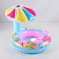 Flotador Salvavidas Para Bebé Con Techo Quitasol Piscina - Miniatura 5