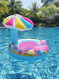 Flotador Salvavidas Para Bebé Con Techo Quitasol Piscina - Miniatura 1