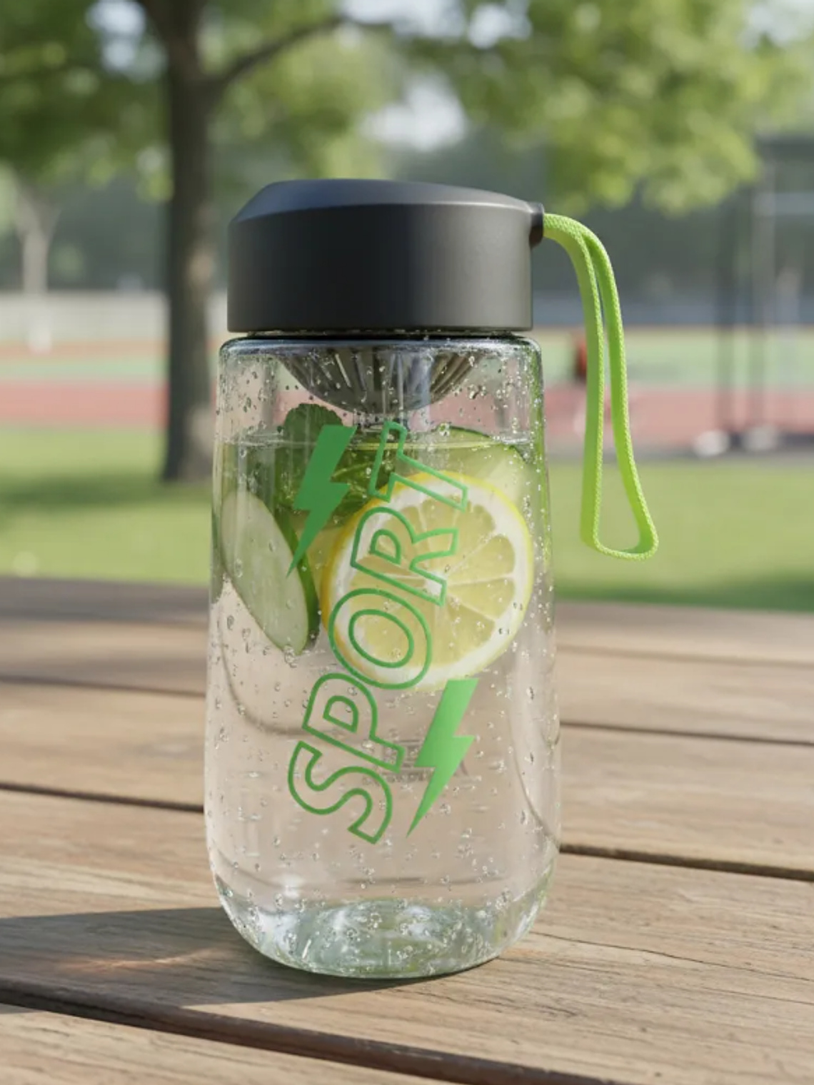 Botella deportiva 580ml con infusor y tapa Sport 3