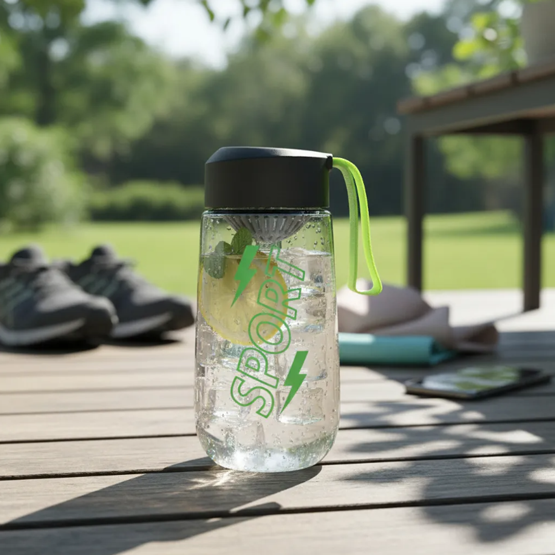 Botella deportiva 480ml con infusor y tapa 3