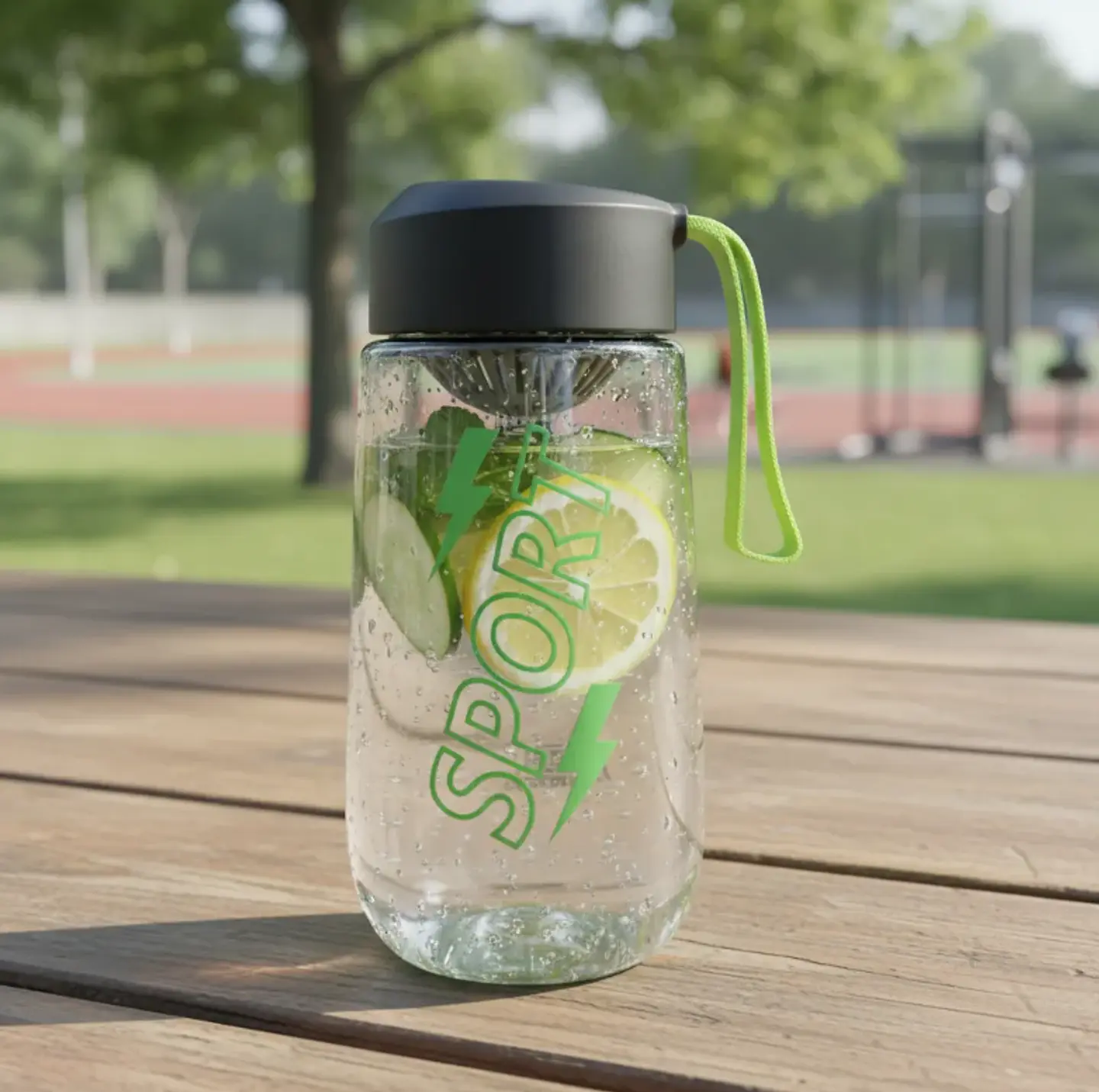Botella deportiva 480ml con infusor y tapa 4