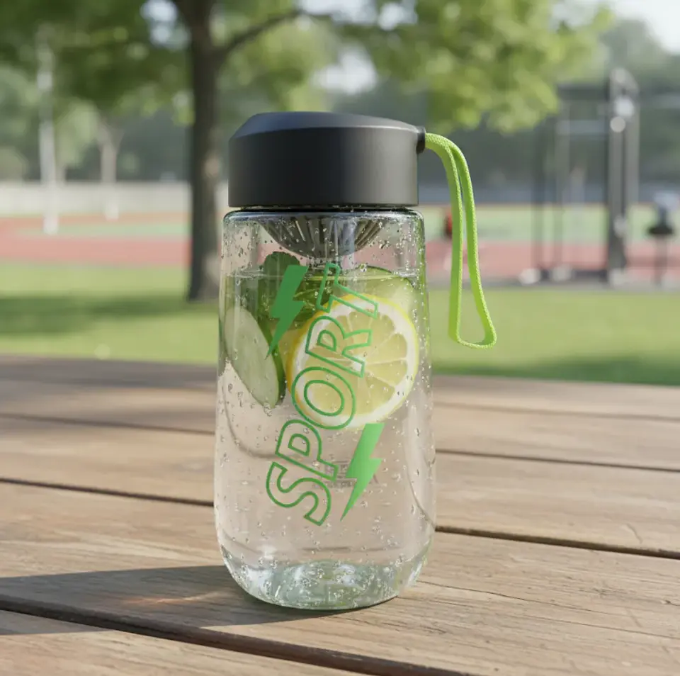 Botella deportiva 480ml con infusor y tapa 4