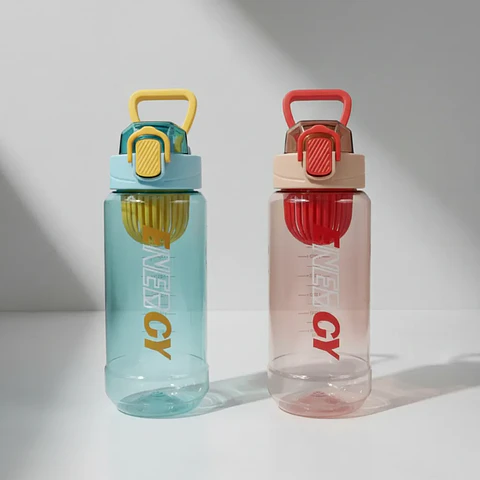 Botella De Agua Deportiva 650ml Con Infusor Filtro 