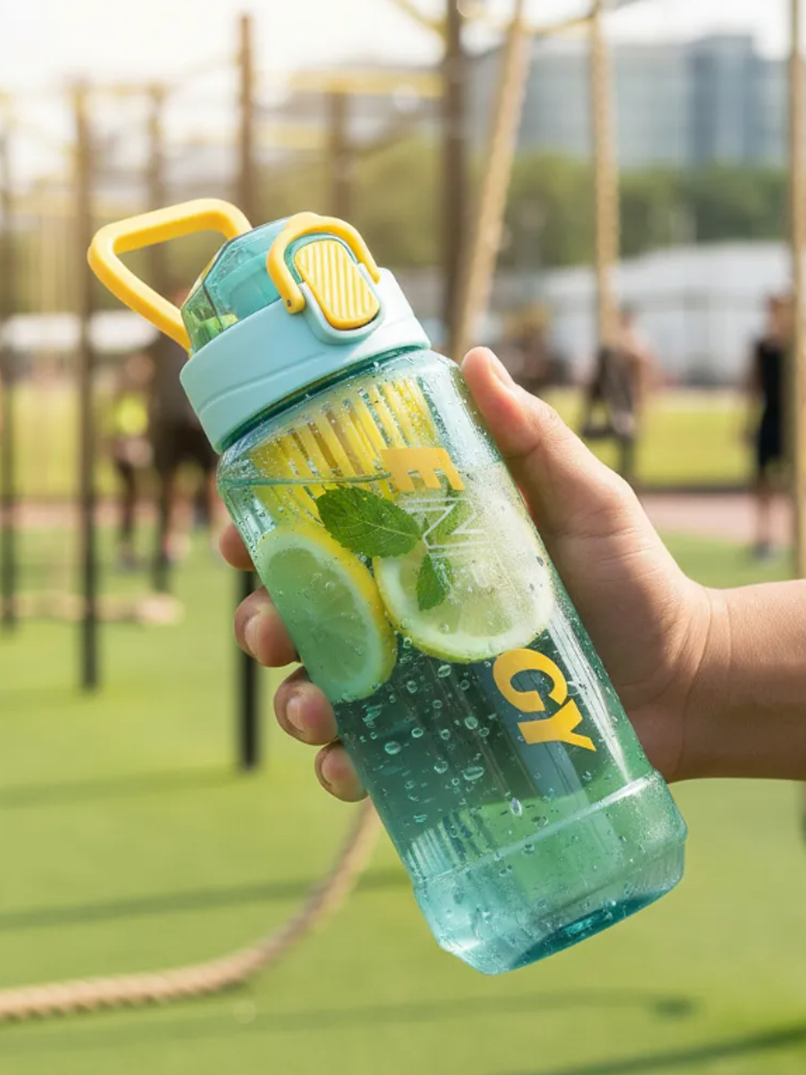 Botella De Agua Deportiva 650ml Con Infusor Filtro  4