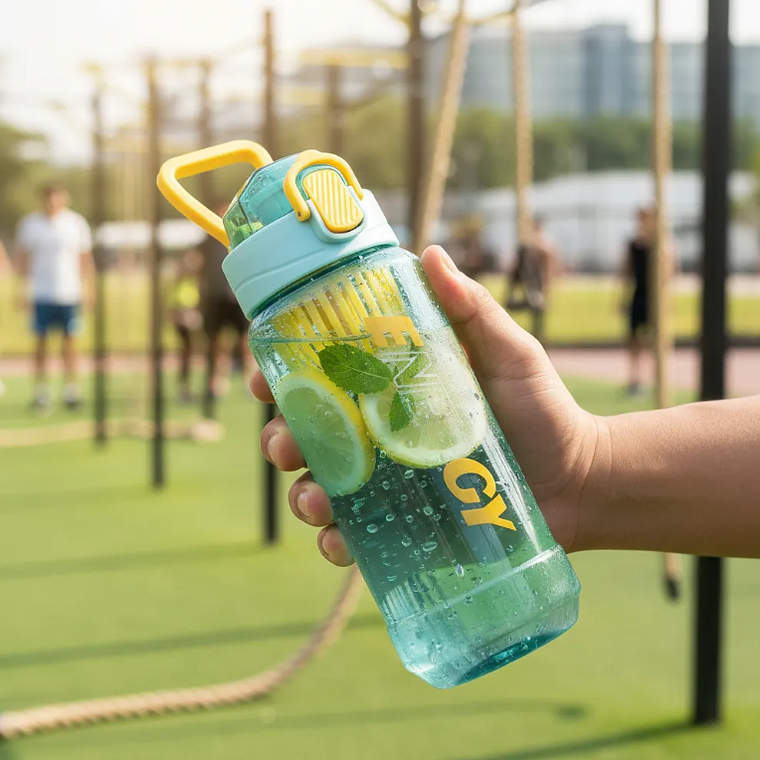Botella De Agua Deportiva 650ml Con Infusor Filtro  4