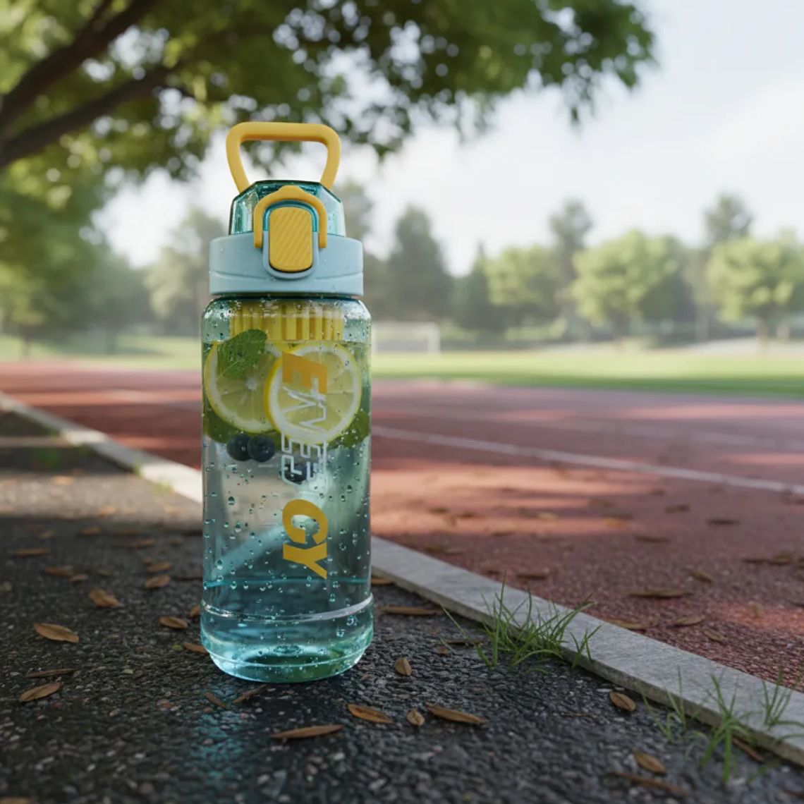 Botella De Agua Deportiva 650ml Con Infusor Filtro  2