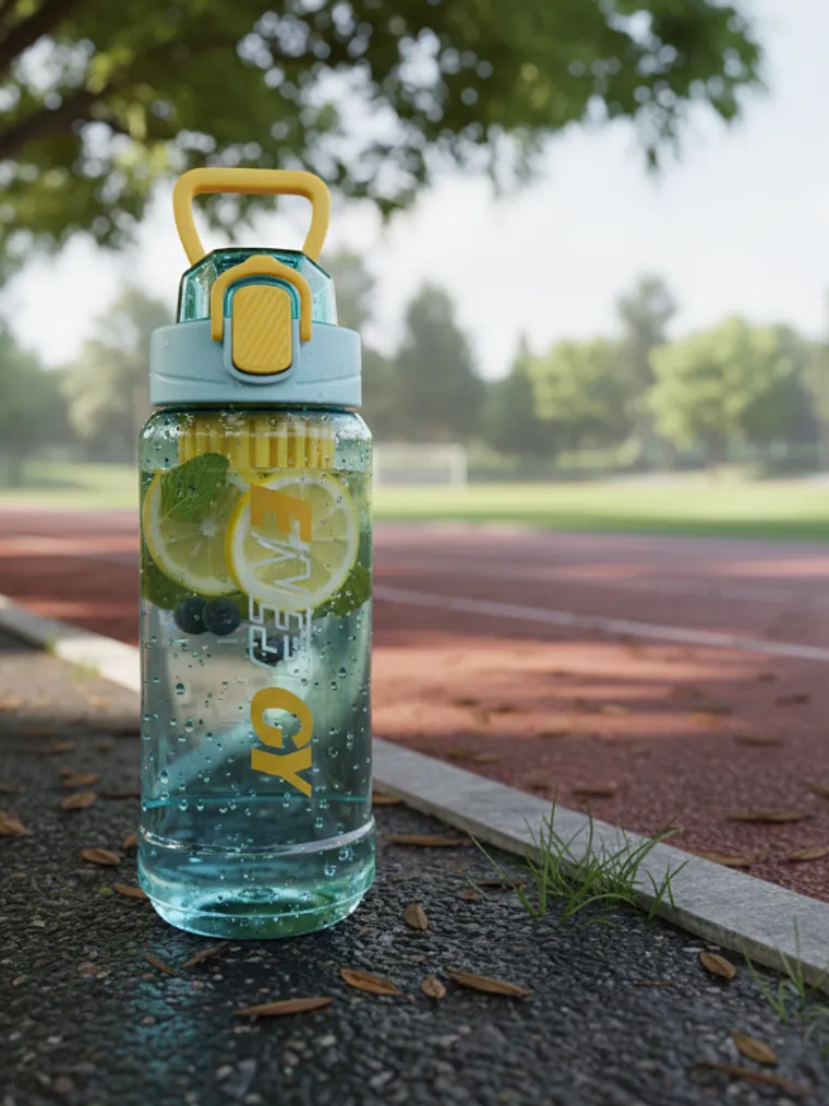 Botella De Agua Deportiva 650ml Con Infusor Filtro  2