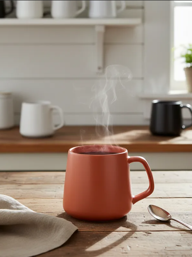 Tazón De Cerámica Mate Estilo Nórdico Para Café Y Té  4