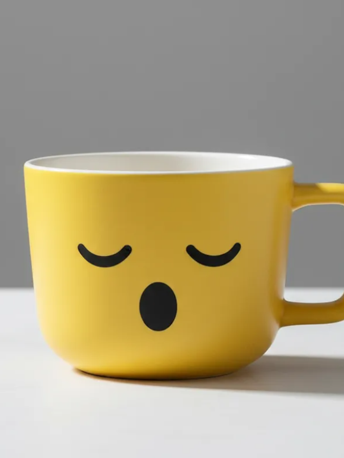 Tazón cerámica emoji carita kawaii amarillo  1