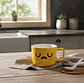 Tazón cerámica emoji carita kawaii amarillo  - Miniatura 3