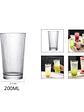 set vasos de vidrios de 200ml 6pcs - Miniatura 2