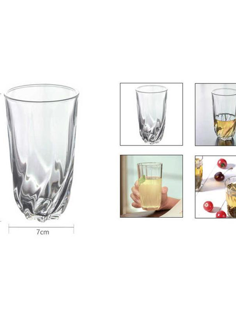 set vasos de vidrios de 320ml 6pcs 2