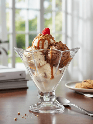 set copas de vidrio de helado 6pcs