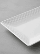Plato fuente rectangular cerámica blanca 30x16 cm - Miniatura 3