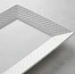 Plato fuente rectangular cerámica blanca 30x16 cm - Miniatura 4