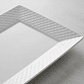 Plato fuente rectangular cerámica blanca 30x16 cm - Miniatura 4