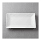 Plato fuente rectangular cerámica blanca 30x16 cm - Miniatura 6