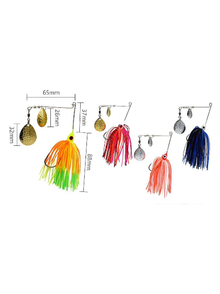 Señuelos De Pesca Tipo Spinnerbait 21gr 3