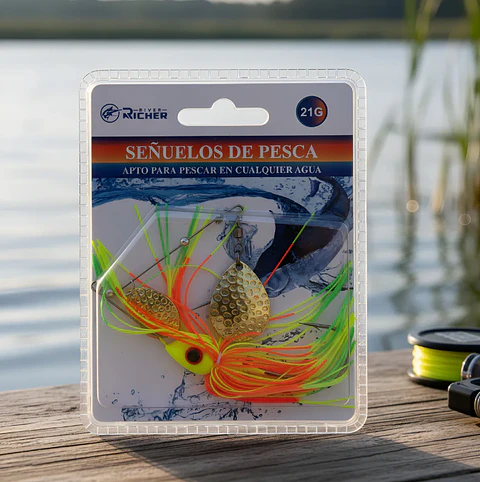 Señuelos De Pesca Tipo Spinnerbait 21gr