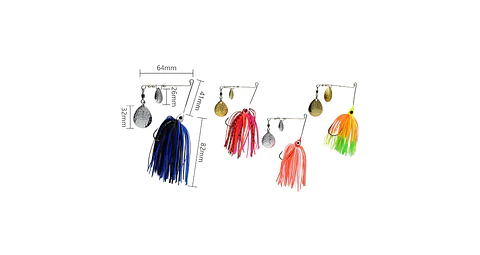Señuelo Spinnerbait 21g Doble Hoja