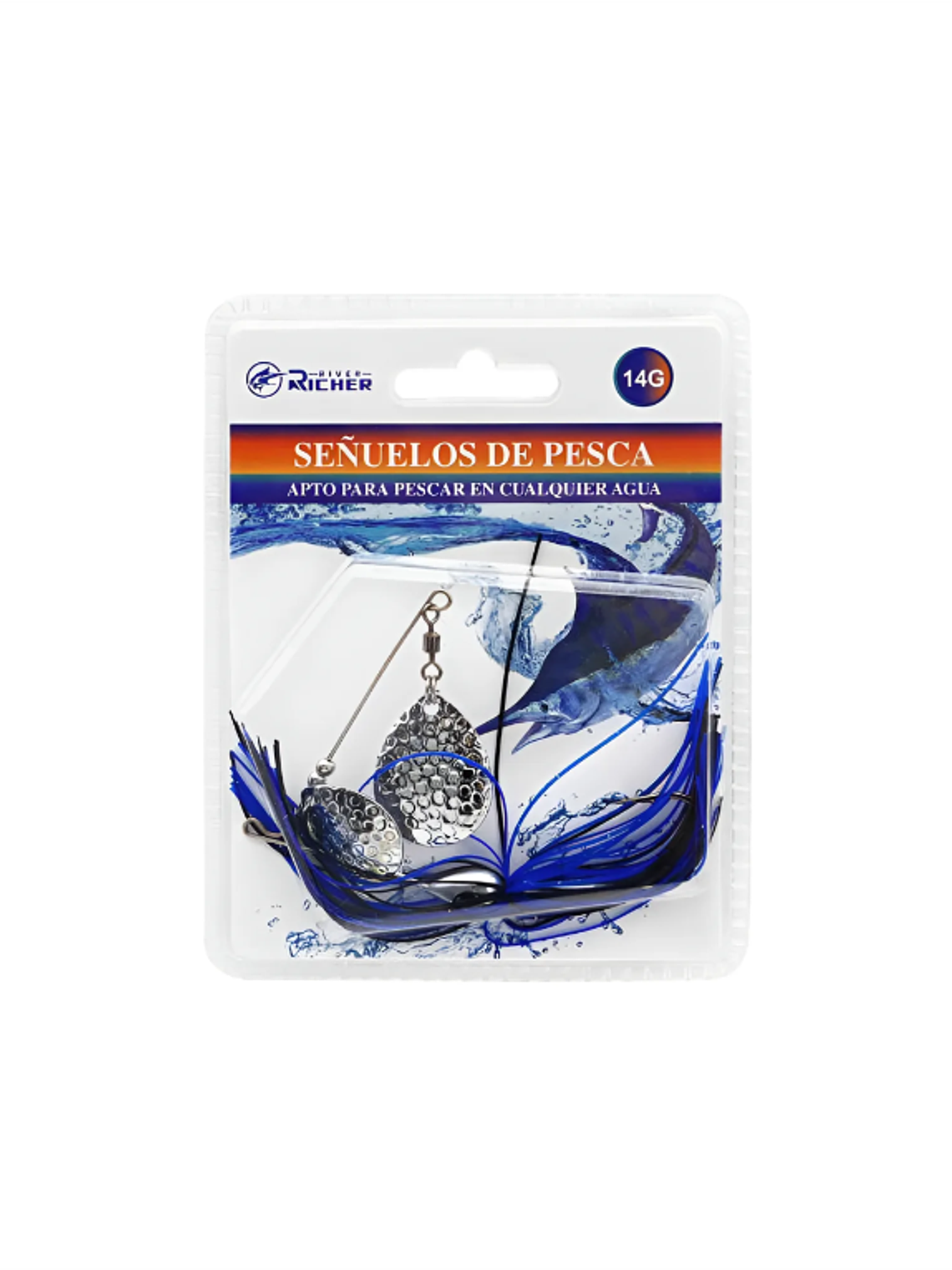 Señuelo Spinnerbait 21g Doble Hoja 4