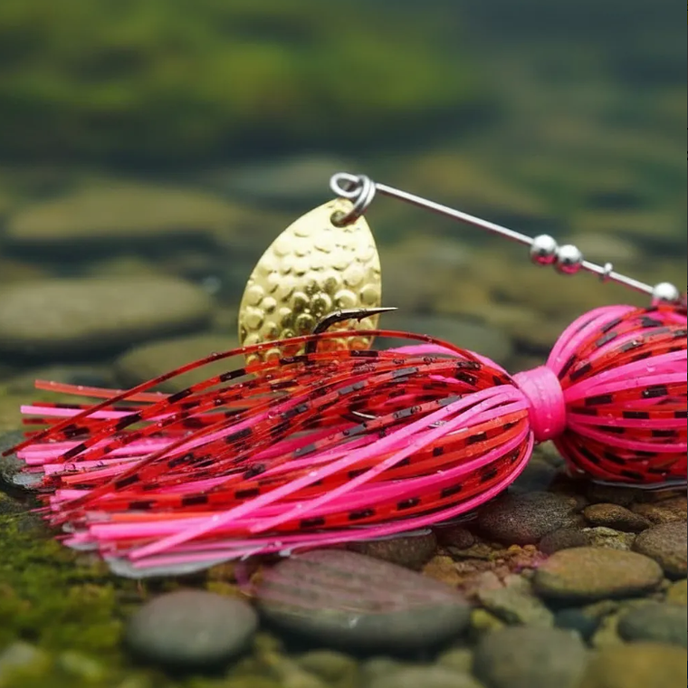 Señuelo Spinnerbait Doble Hoja 78mm Varios Colores 3