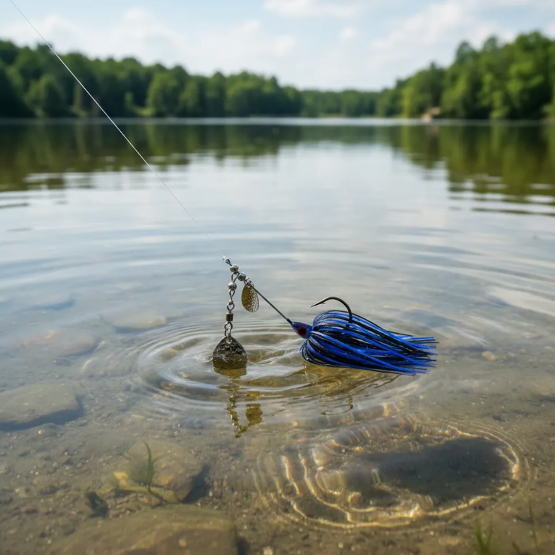 Señuelo Spinnerbait Doble Hoja 78mm Varios Colores 4