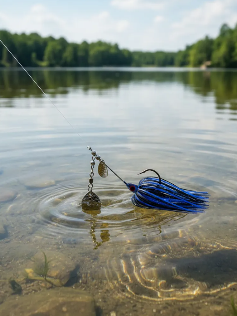 Señuelo Spinnerbait Doble Hoja 78mm Varios Colores 4