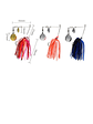 Señuelo Spinnerbait Doble Hoja 78mm Varios Colores - Miniatura 2