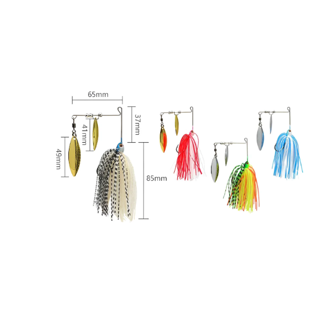 Señuelo Spinnerbait Doble Hoja 21g 6