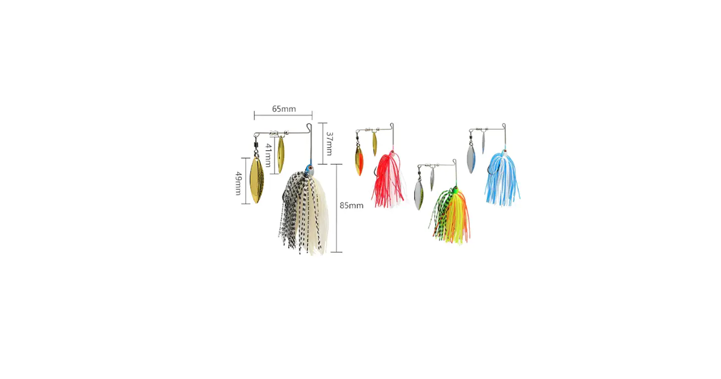 Señuelo Spinnerbait Doble Hoja 21g 6