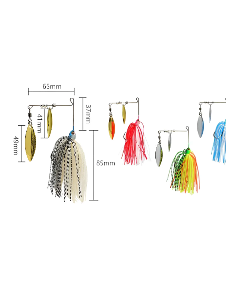 Señuelo Spinnerbait Doble Hoja 21g 6