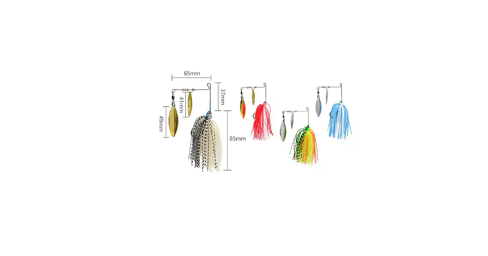 Señuelo Spinnerbait Doble Hoja 21g 6