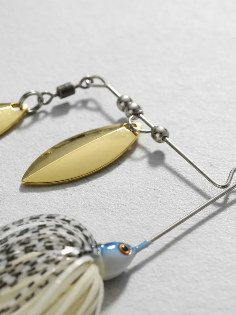 Señuelo Spinnerbait Doble Hoja Para Pesca 80mm Varios Colores 3