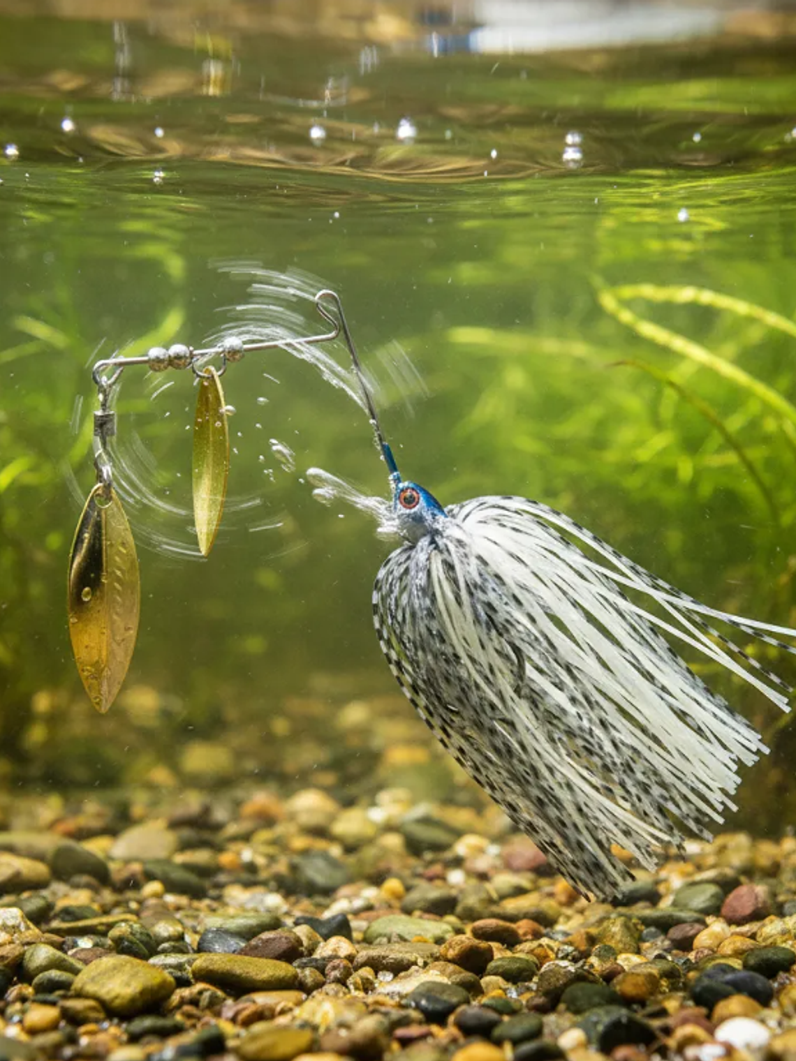 Señuelo Spinnerbait Doble Hoja Para Pesca 80mm Varios Colores 4