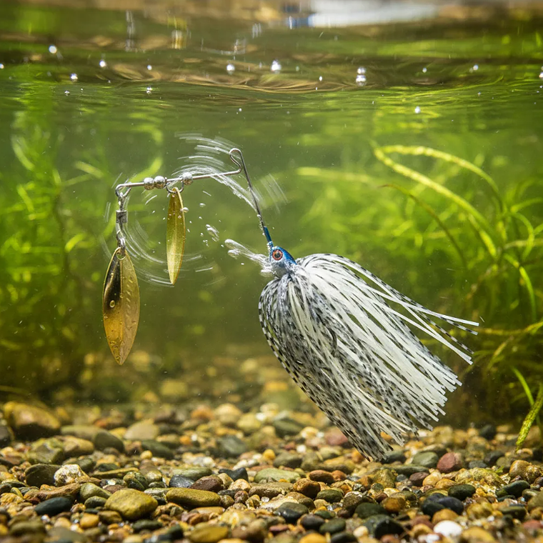 Señuelo Spinnerbait Doble Hoja Para Pesca 80mm Varios Colores 4