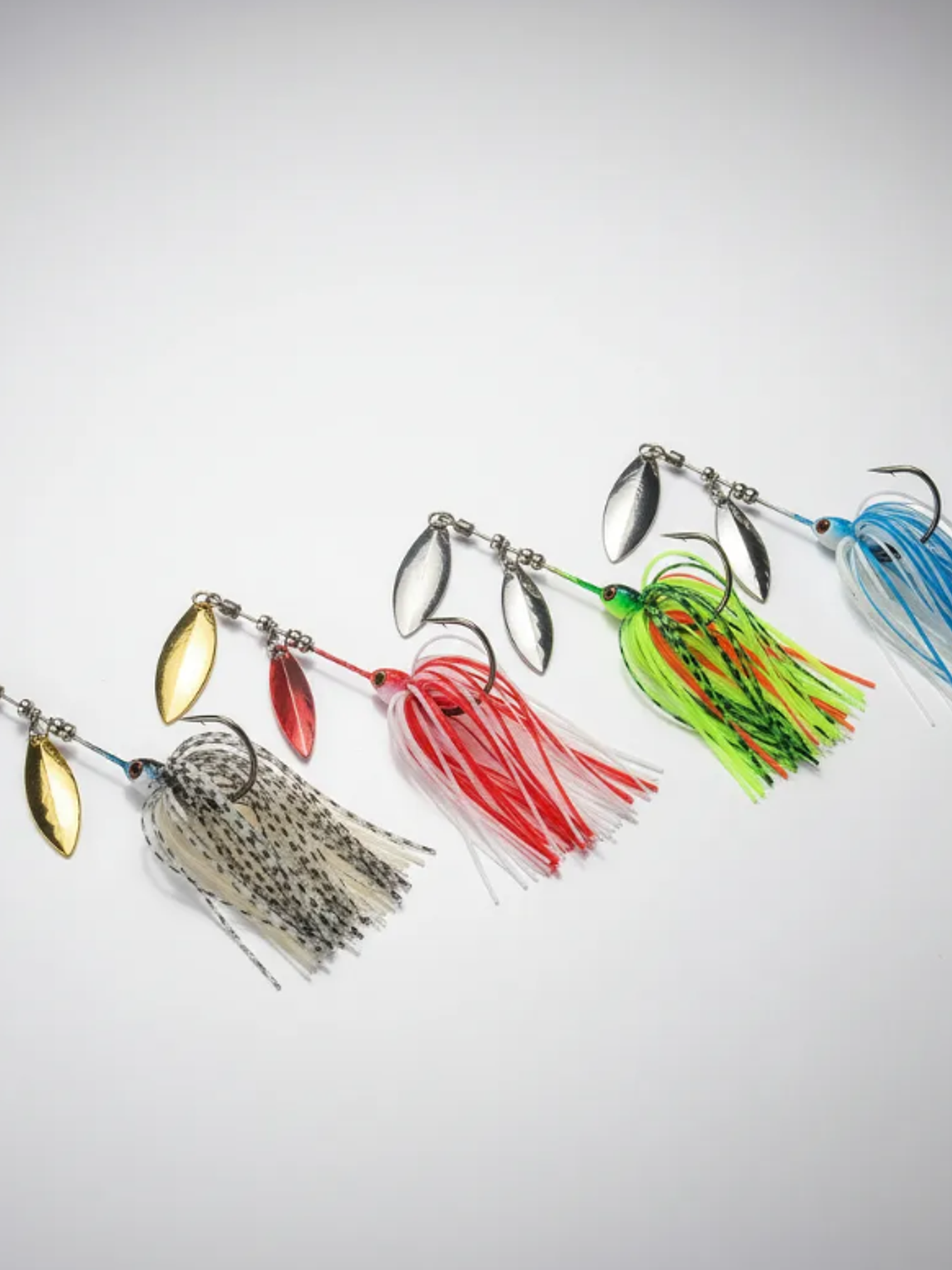 Señuelo Spinnerbait Doble Hoja Para Pesca 80mm Varios Colores 1
