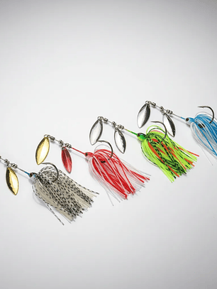 Señuelo Spinnerbait Doble Hoja Para Pesca 80mm Varios Colores
