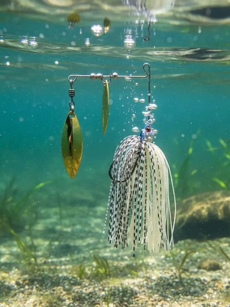 Señuelo Spinnerbait Doble Hoja Para Pesca 80mm Varios Colores 5