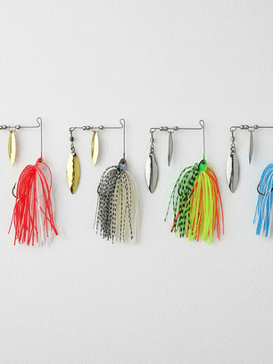 Señuelos Spinnerbait Pesca Doble Hoja Antienganche