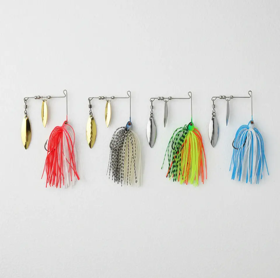 Señuelos Spinnerbait Pesca Doble Hoja Antienganche 1
