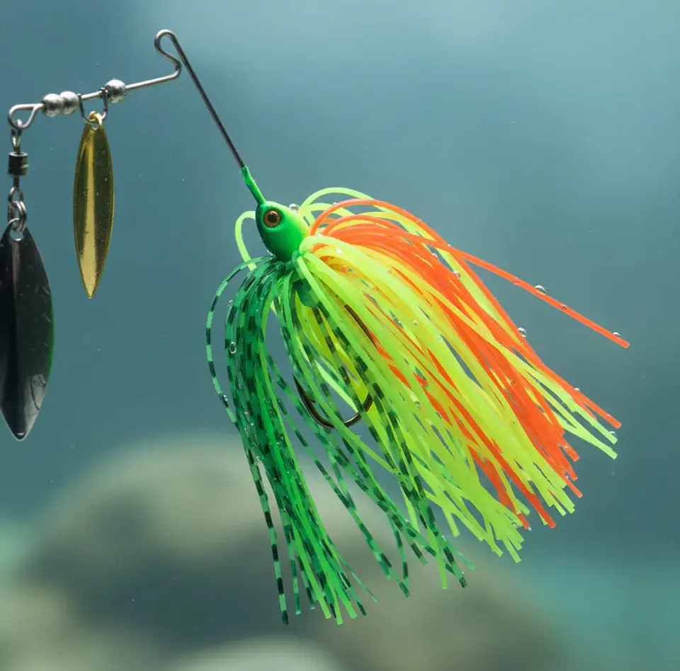 Señuelos Spinnerbait Pesca Doble Hoja Antienganche 2