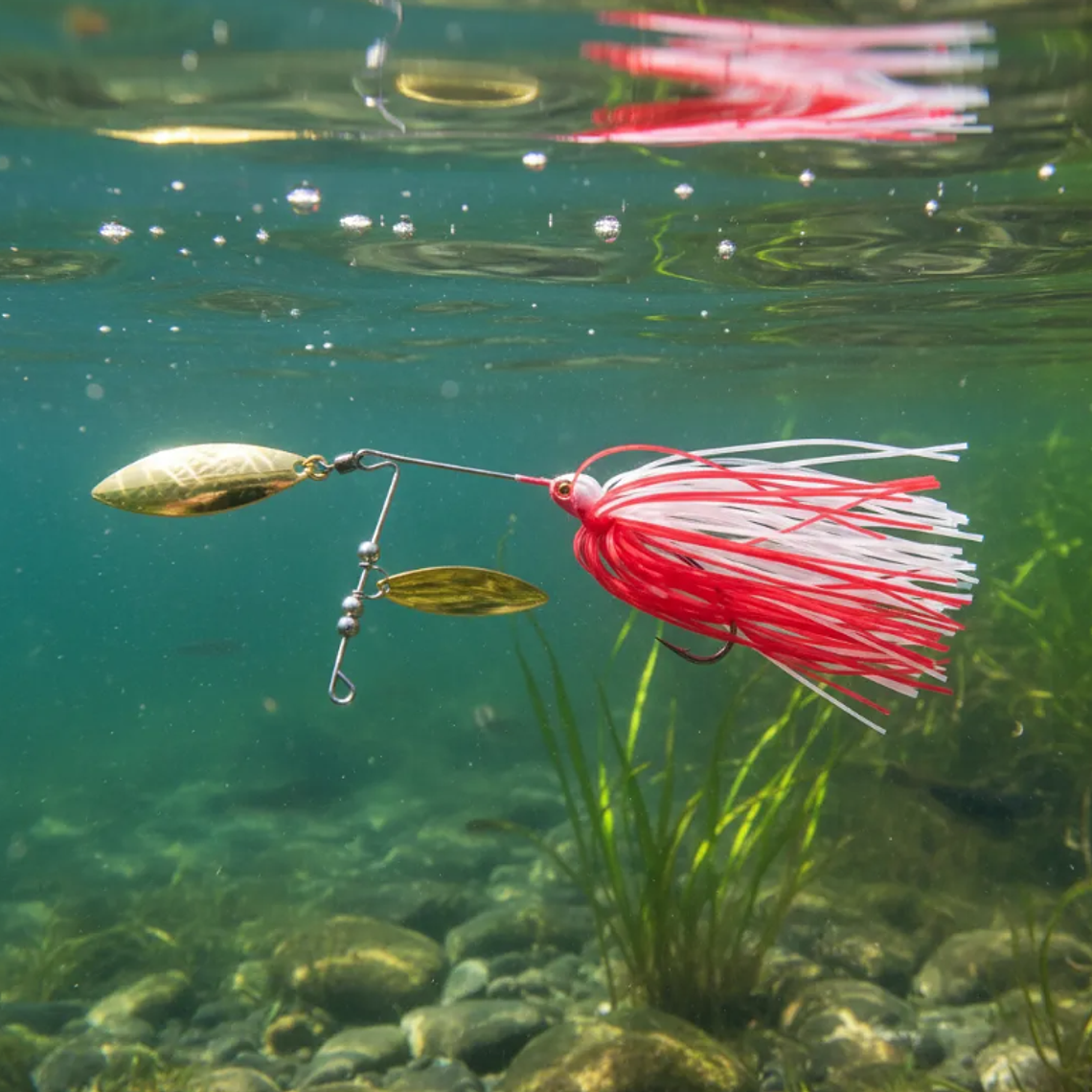 Señuelos Spinnerbait Pesca Doble Hoja Antienganche 4