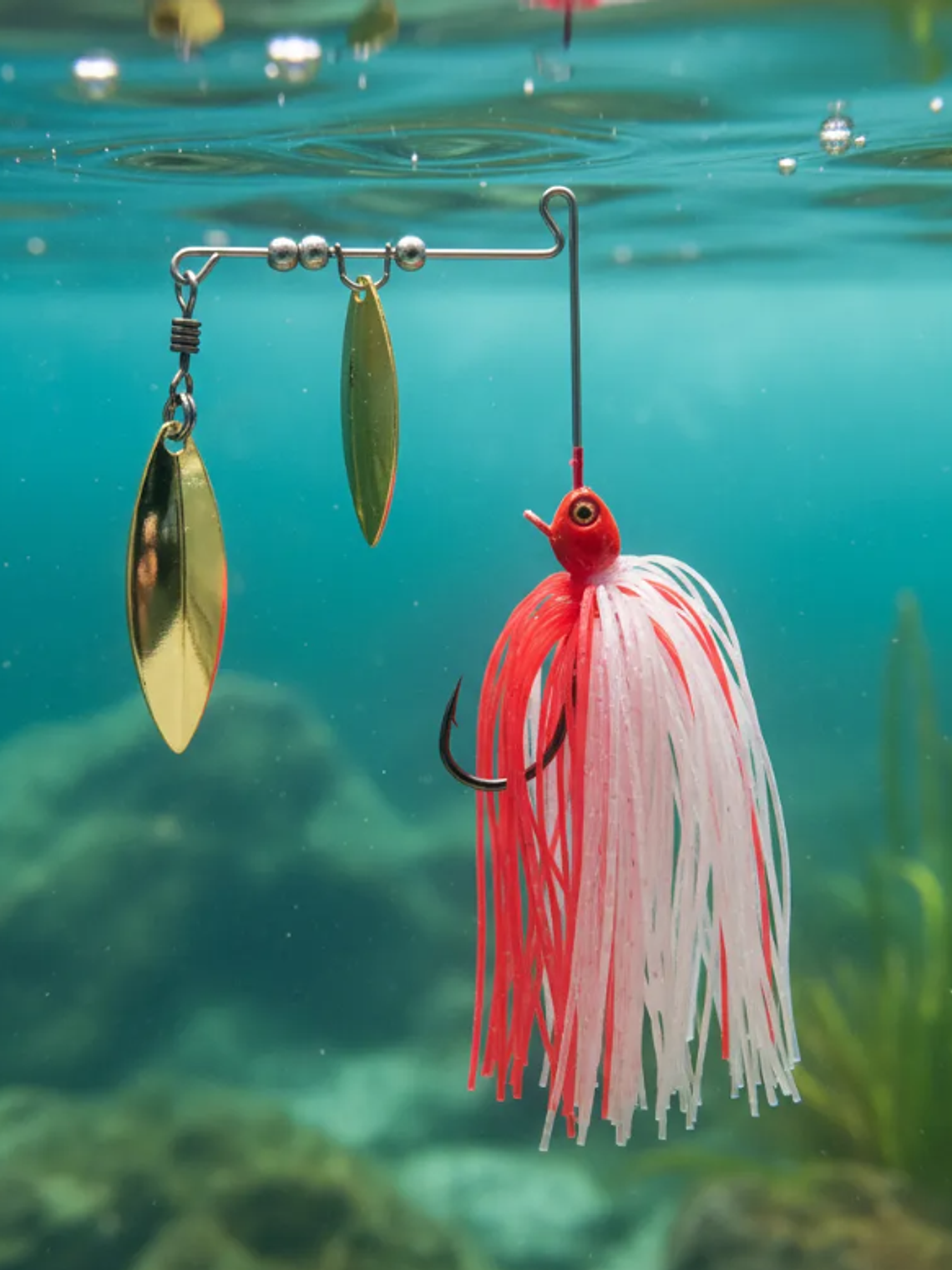 Señuelos Spinnerbait Pesca Doble Hoja Antienganche 5